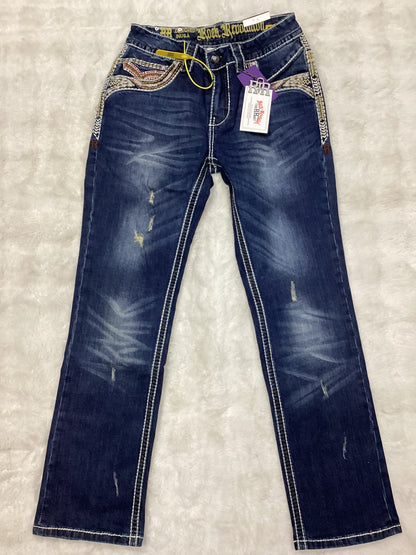 Revolution Mens ladiador  Bootcut Straight Fit Jeans