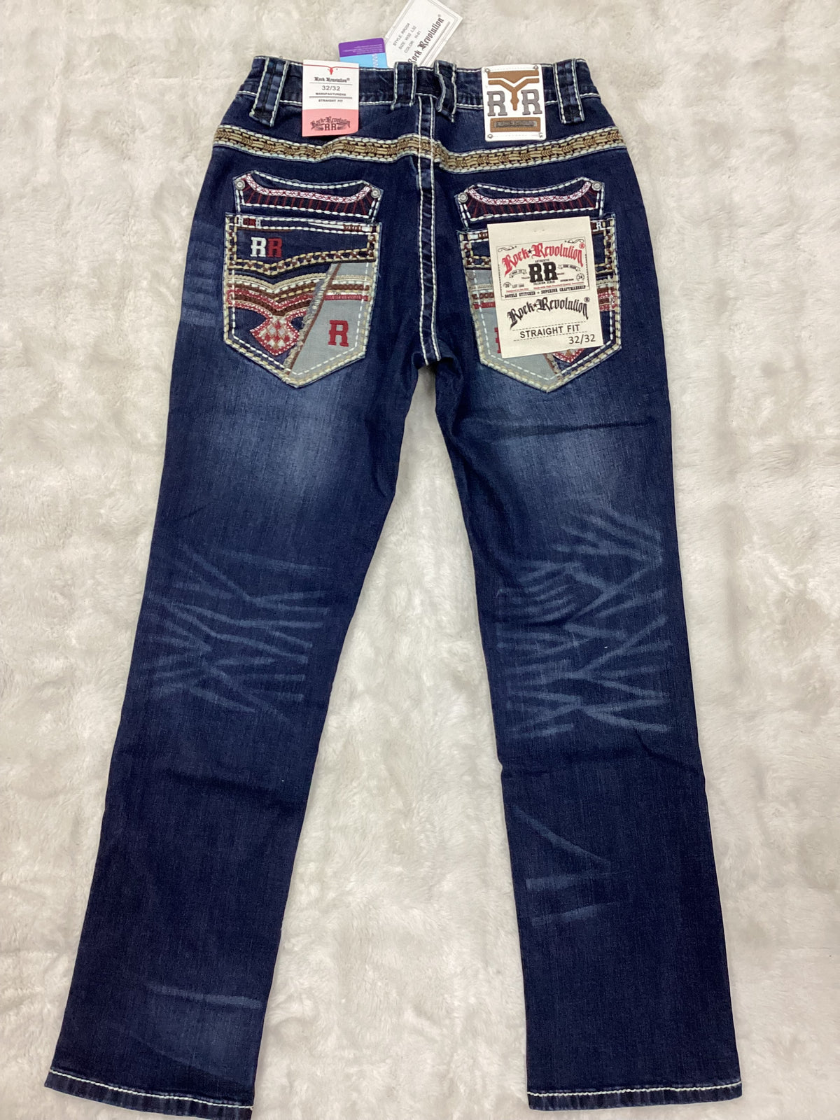 Revolution Mens ladiador  Bootcut Straight Fit Jeans