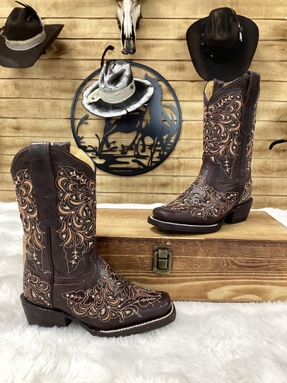Rockem Kids Studded Boots - Chocolate