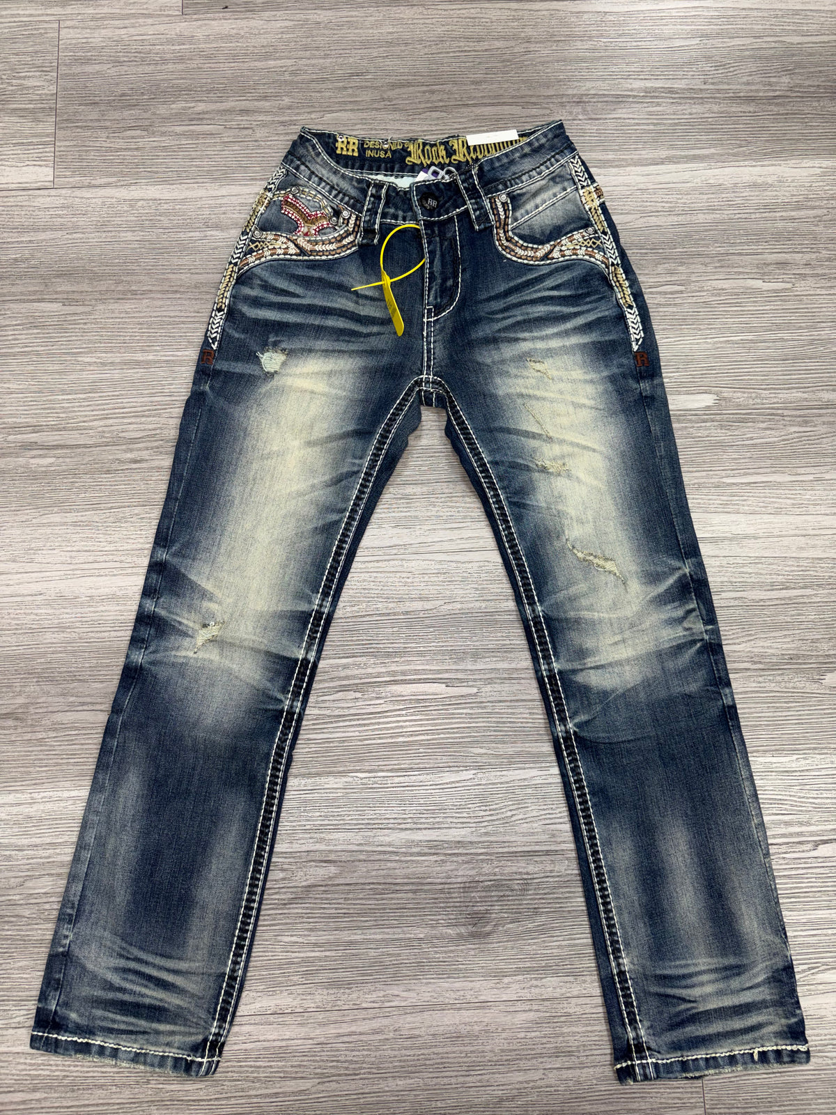 Revolution Mens Biquingos Bootcut Straight Fit Jeans
