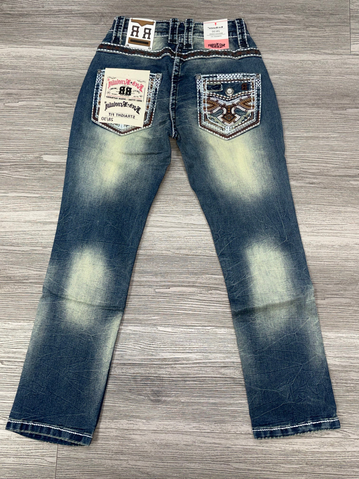 Revolution Mens 'La Mascara' Bootcut Straight Fit Jeans