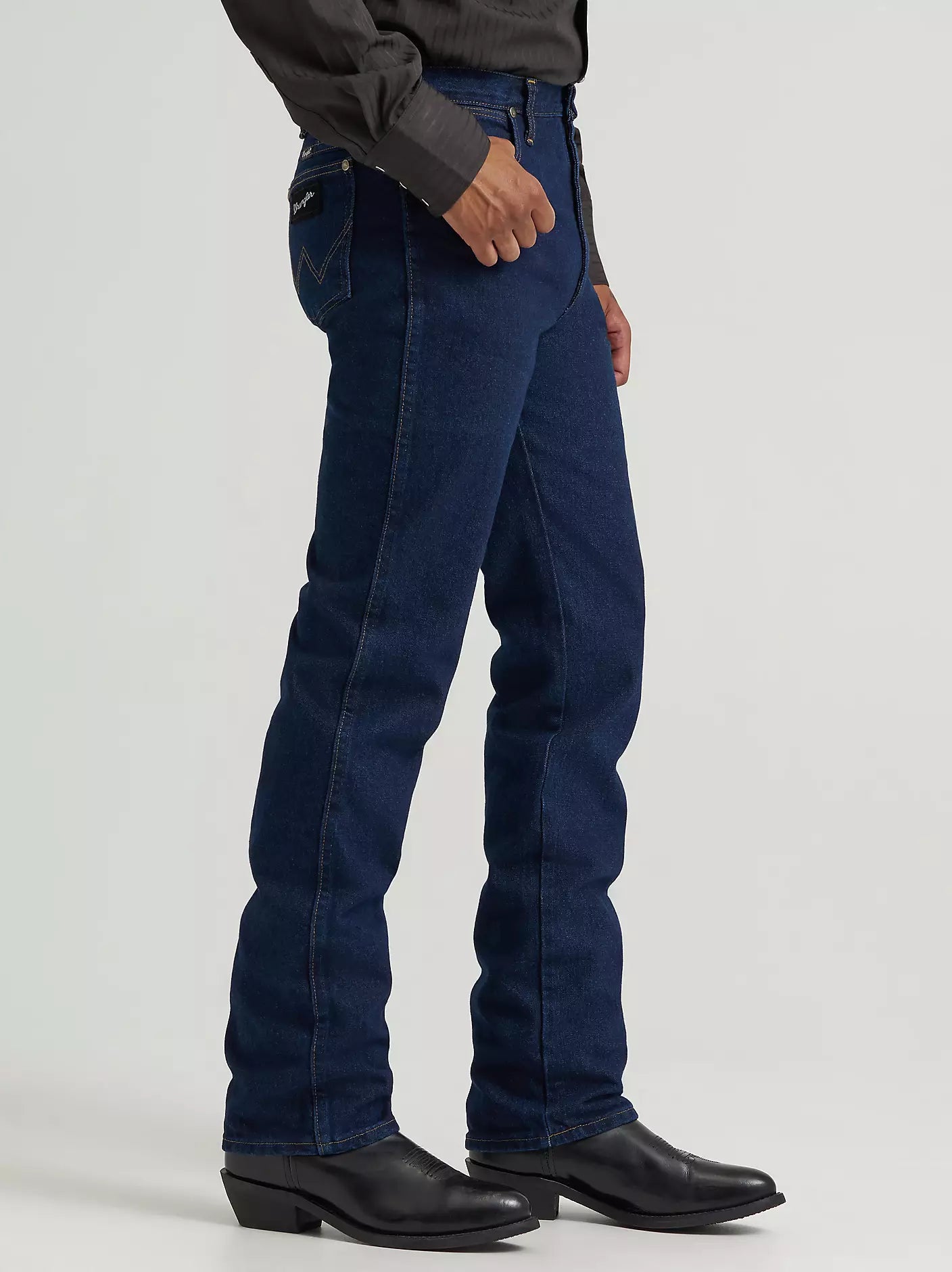 Wrangler Mens Silver Edition Jean -Dark Denim