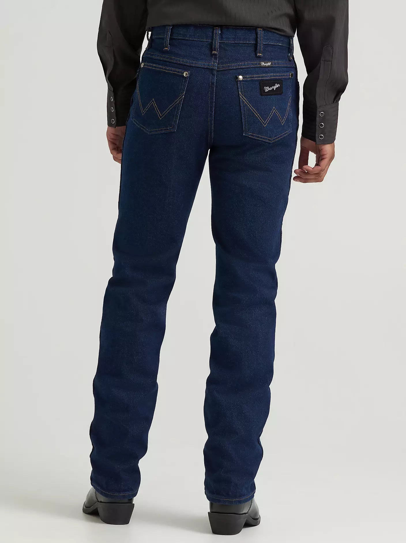 Wrangler Mens Silver Edition Jean -Dark Denim