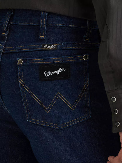 Wrangler Mens Silver Edition Jean -Dark Denim
