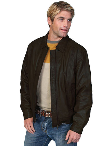Scully Mens Black Leather Wear Jacket