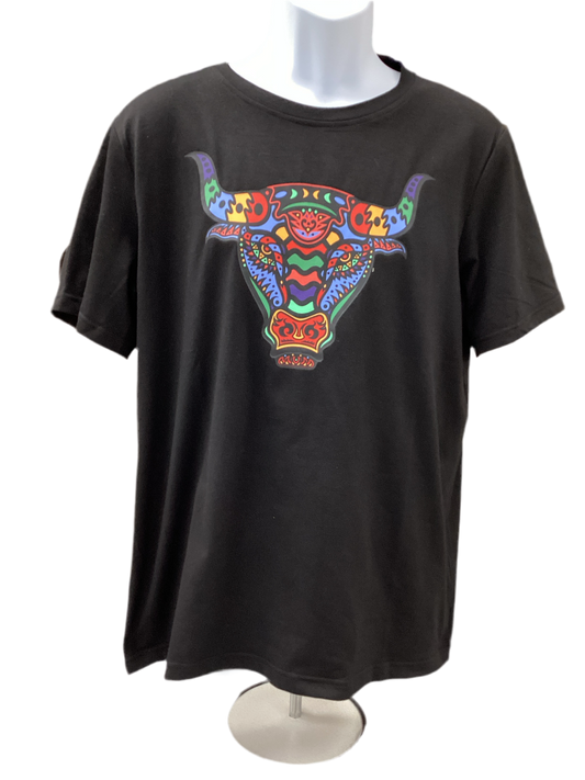 LOST CALF Men Camiseta Bull Colorful