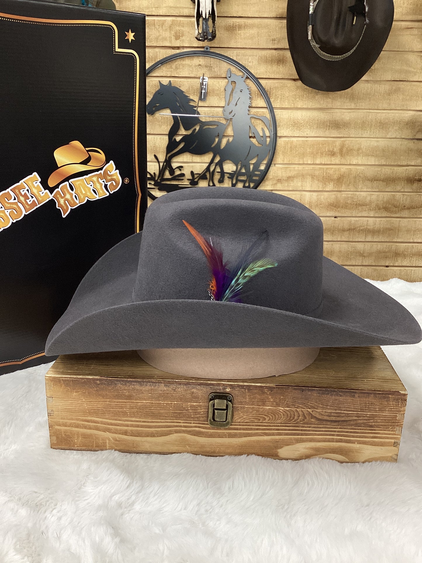 Tennessee Hats 100x Maverick Wool Felt Hat - Granite