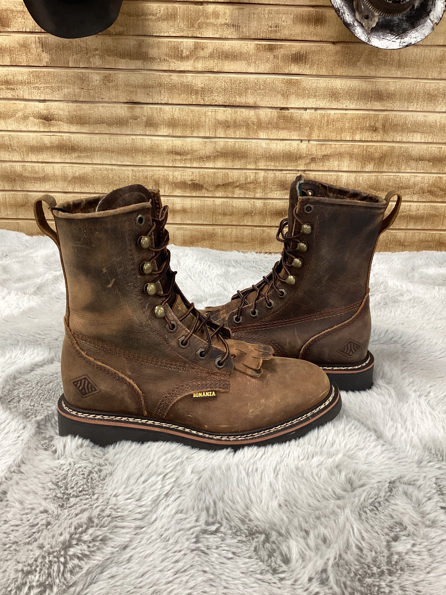 BONANZA BA827 Crazy Brown Work boot