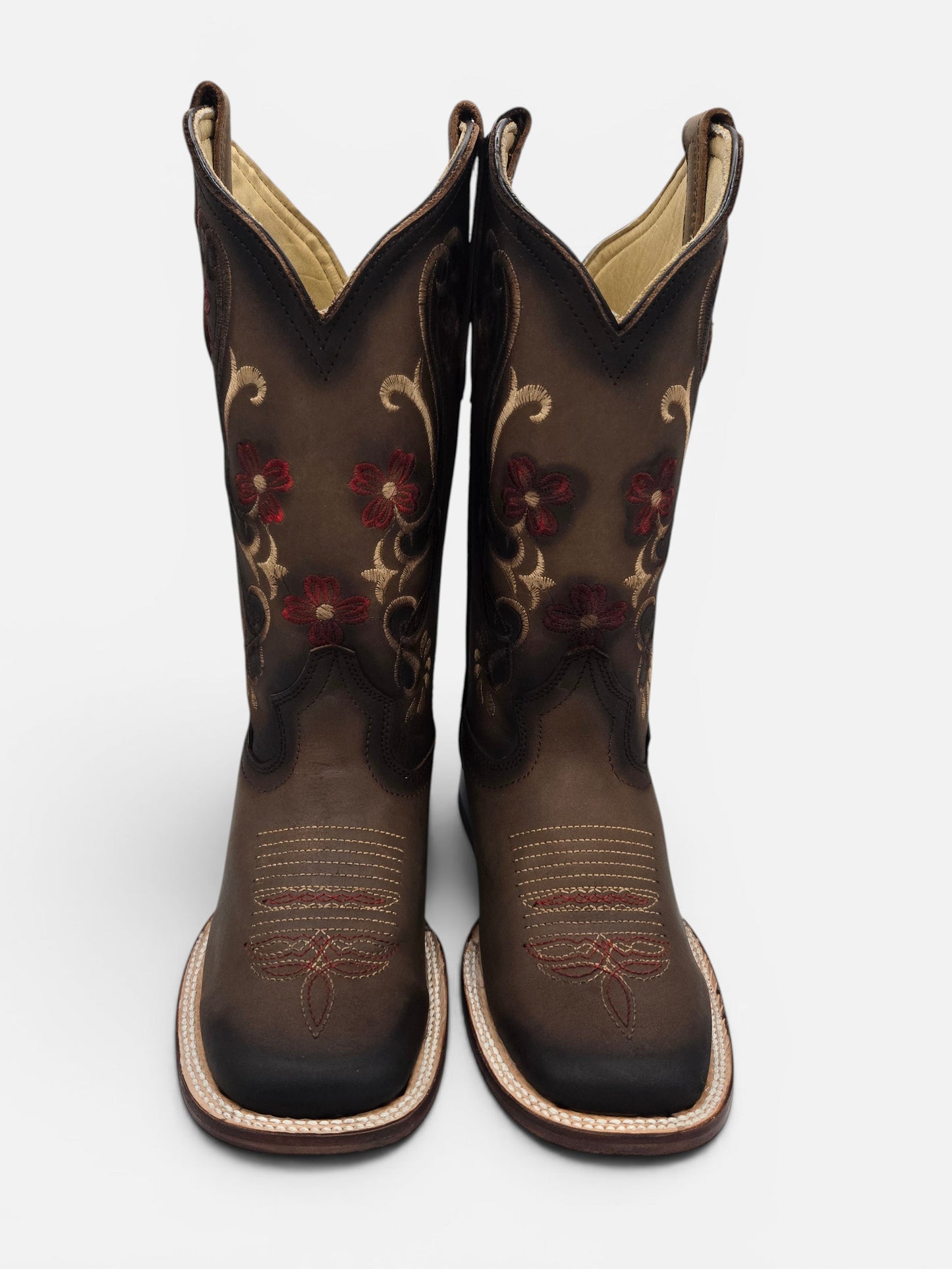 Bandida Womens Poppy Embroidered Boots - Dark Brown