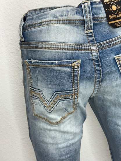 Montero Mens Light Blue Jeans