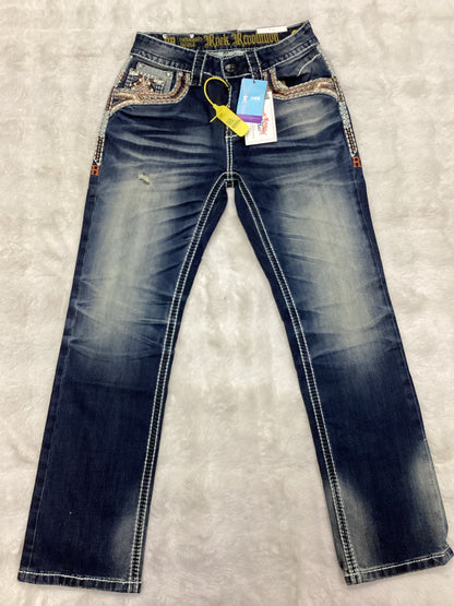 Revolution Mens  Double RR navajo Straight Fit Bootcut Jeans