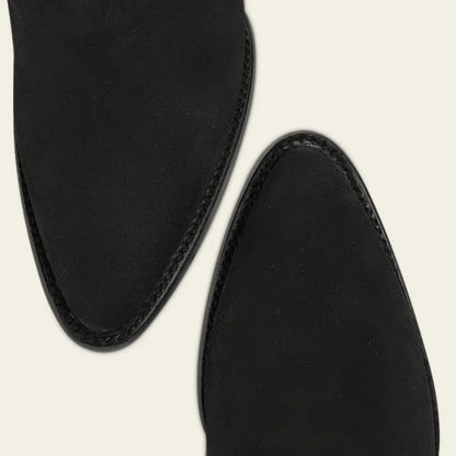 Cuadra Womens Veronica Nobuck Tall Leather Boot - Black