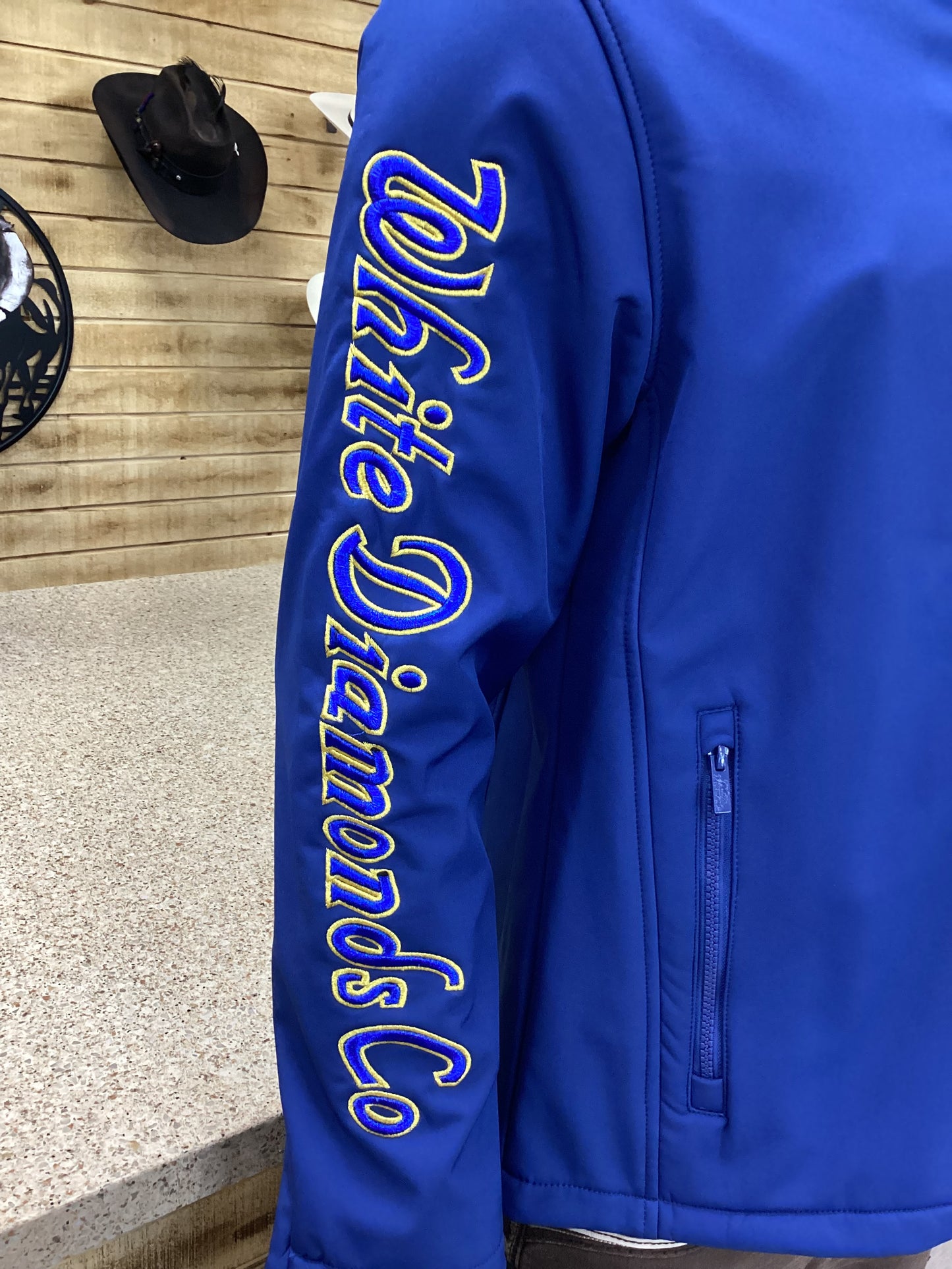 White Diamond Mens Jacket (Royal Blue)