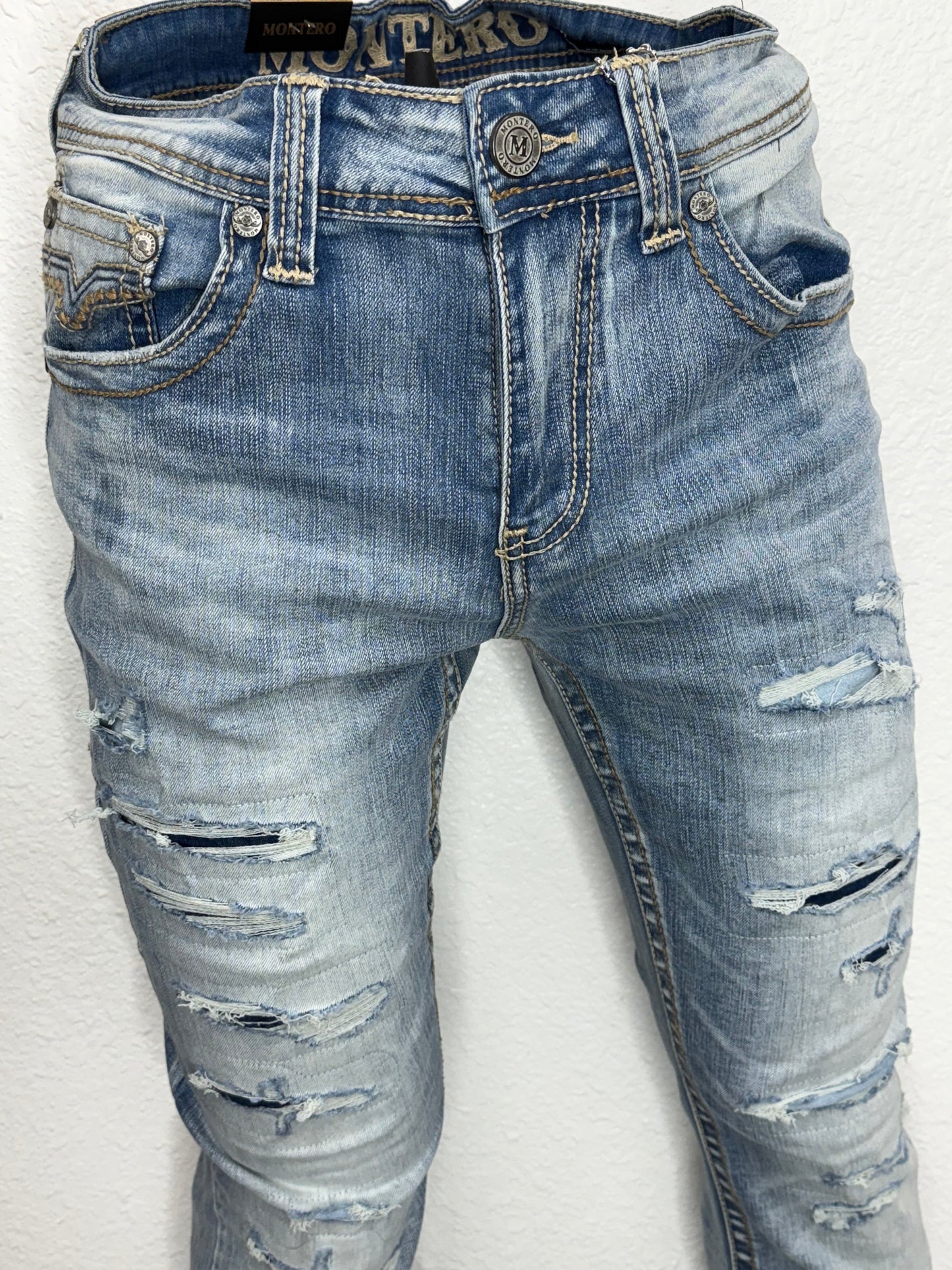 Montero Mens Light Blue Jeans