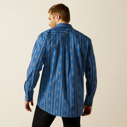Ariat Mens Team Pace Classic Fit Shirt - Blue/Ligth Blue