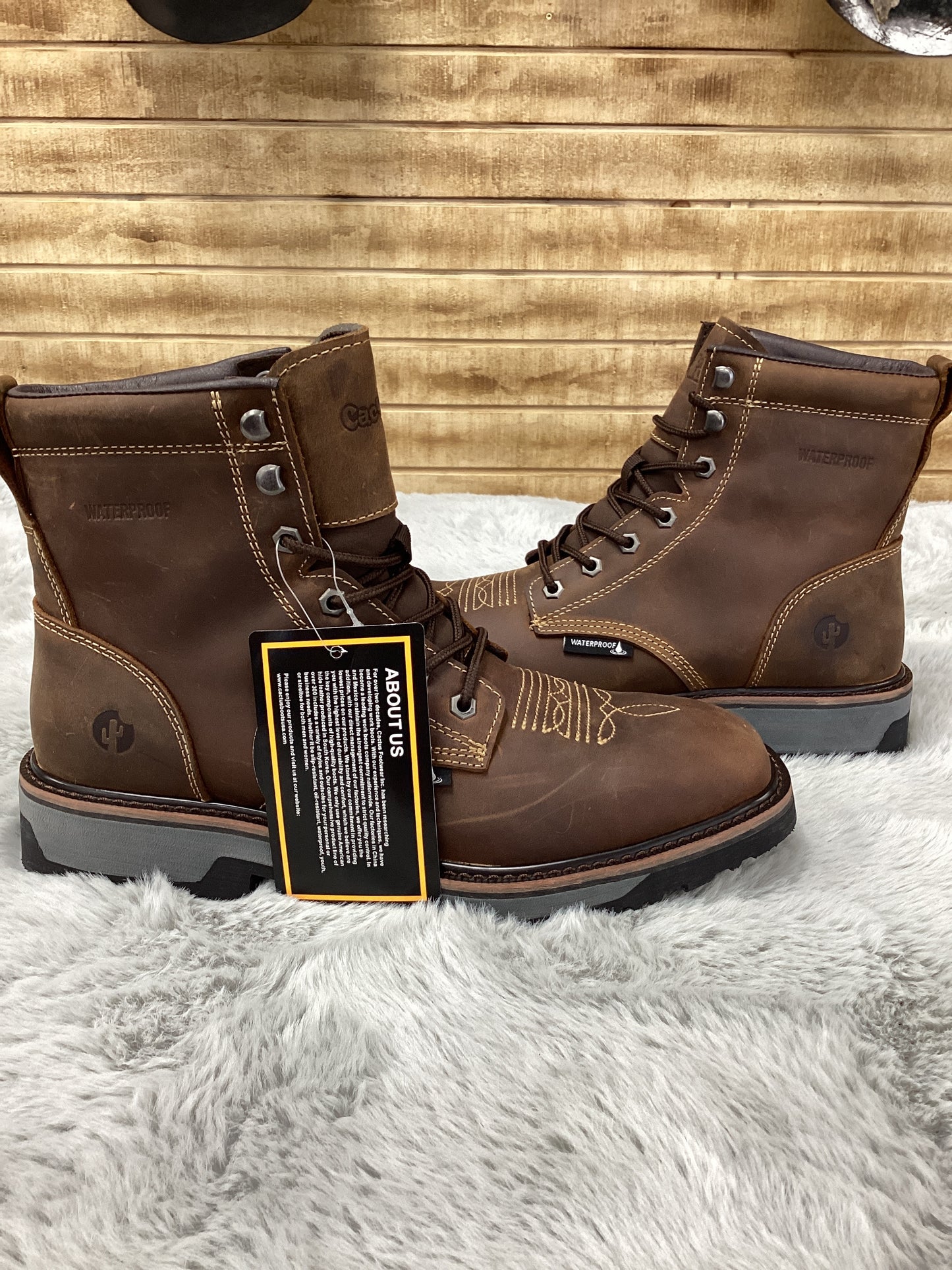 CACTUS WP9215 Dark Brown Work  Boot