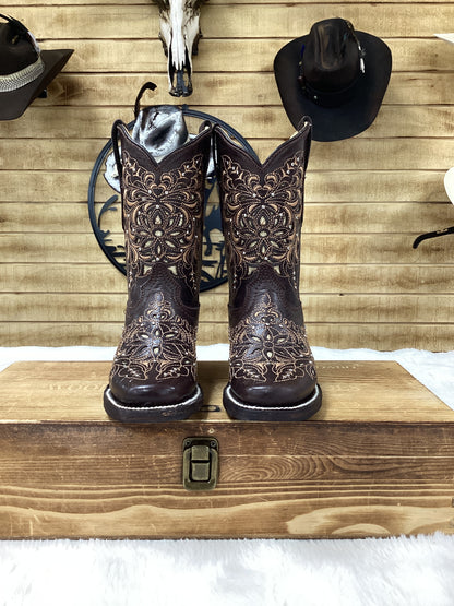 Rockem Kids Studded Boots - Chocolate