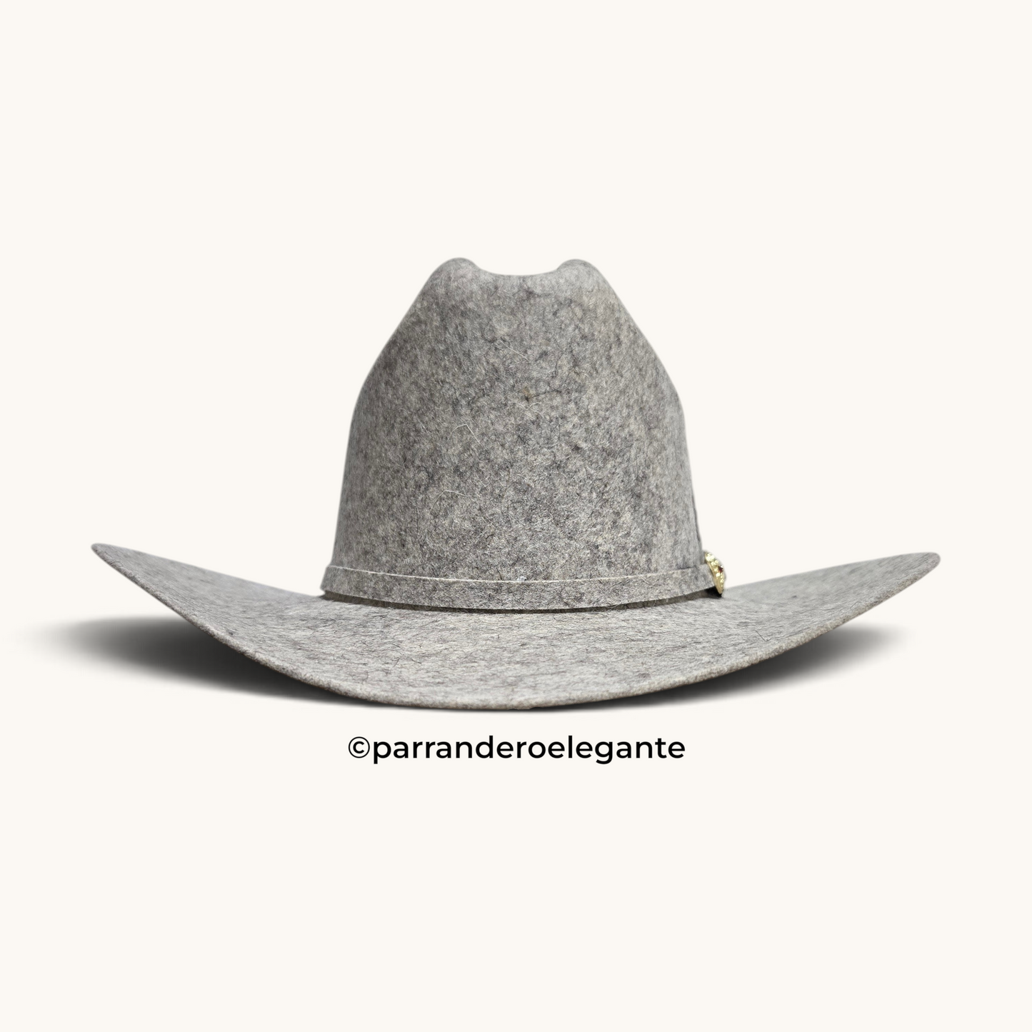 Heredero 100x Sinaloa Chine Wool Felt Hat Texana - Stone San Judas