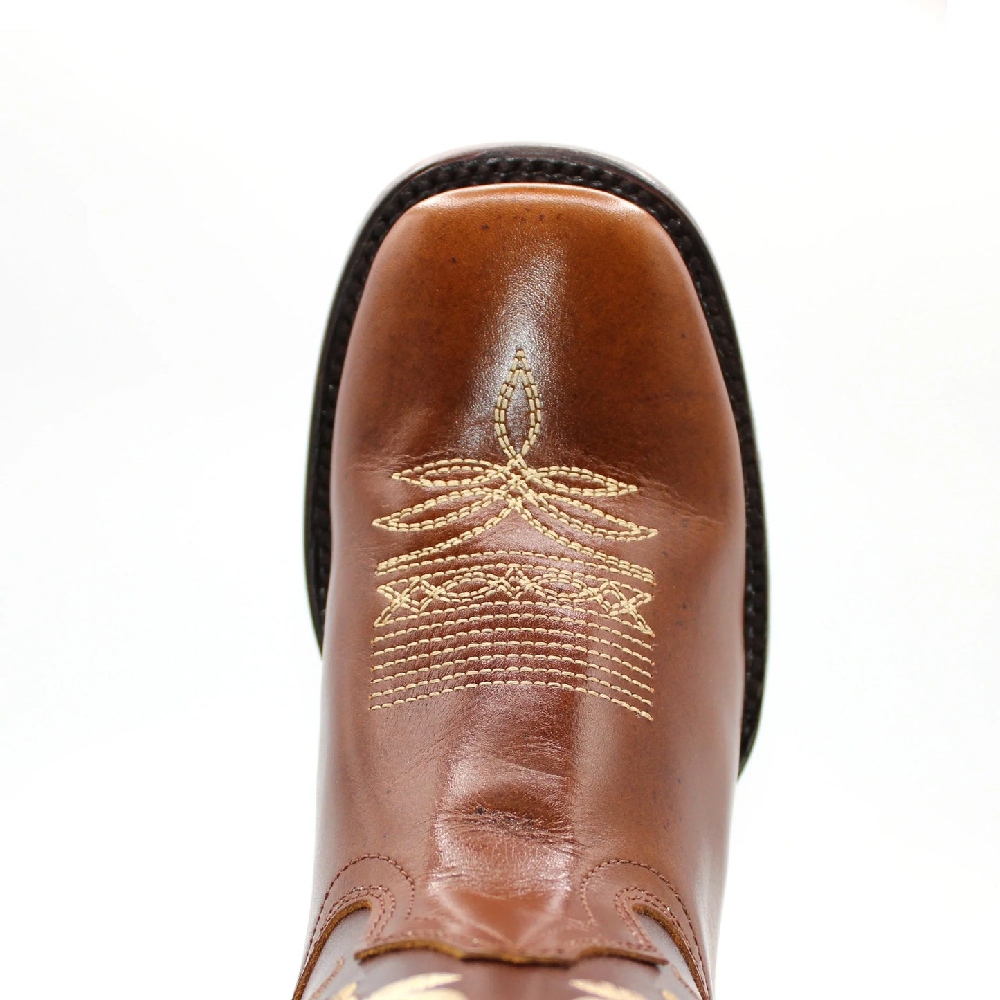 Hooch Womens Flower Embroidered Boots - Bronze