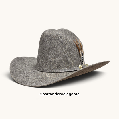 Heredero 100x Sinaloa Chine Wool Felt Hat Texana - Stone San Judas