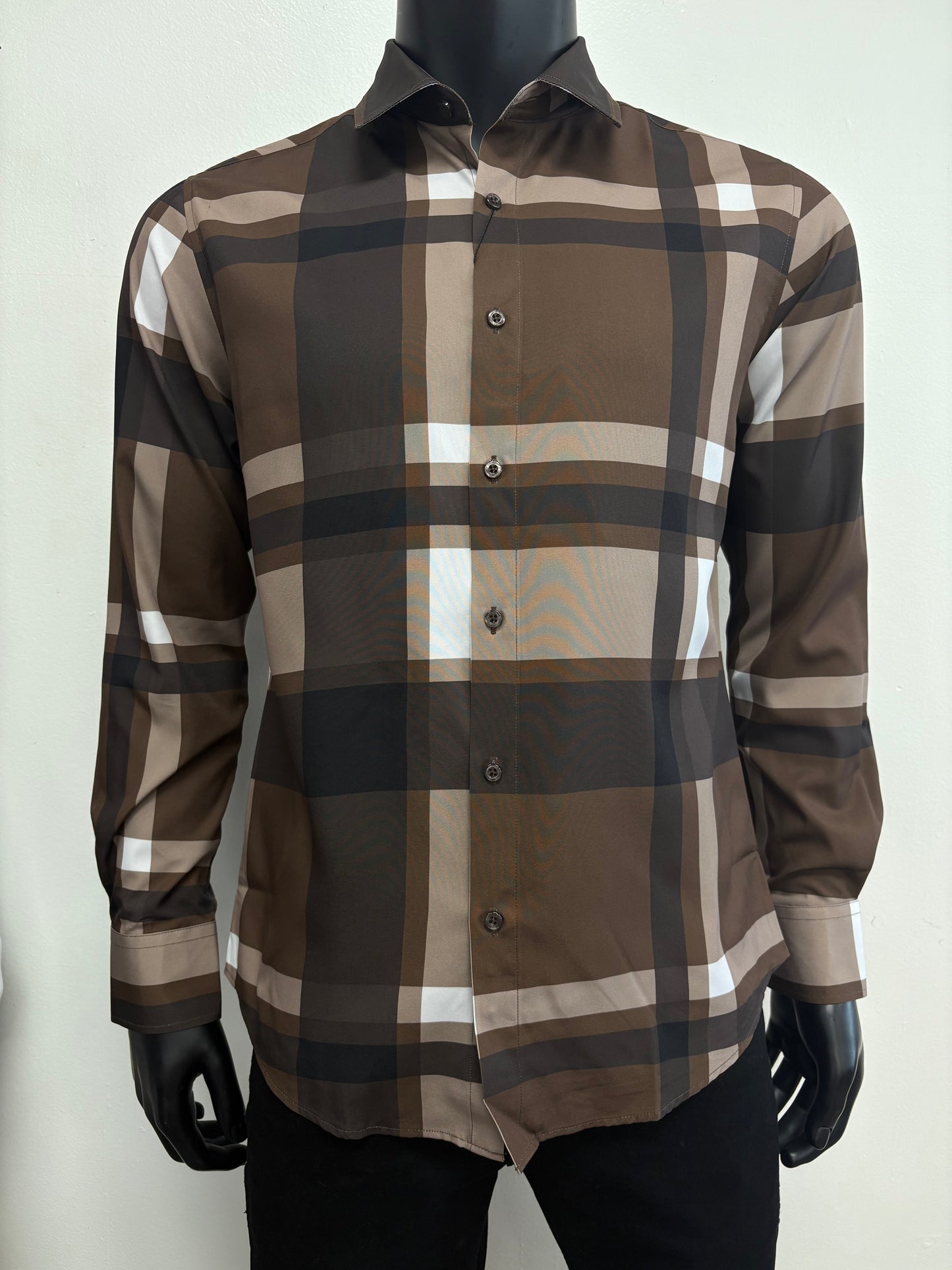 Contti Mens Plaid Shirt