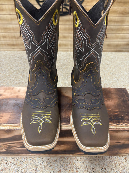 Joe Boots K.ds Leather, floter  Cowboy BRN Boot