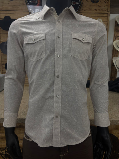 White Diamond Men’s Beige Dress Shirt
