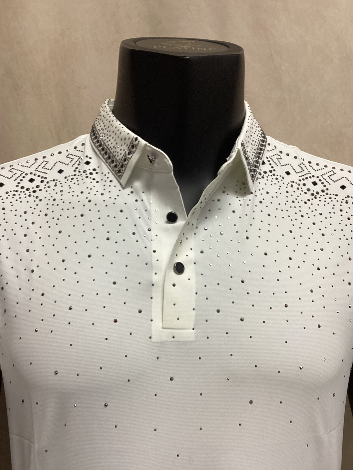 Mens valenzo  Rhinestone Polo Shirt - VPS08