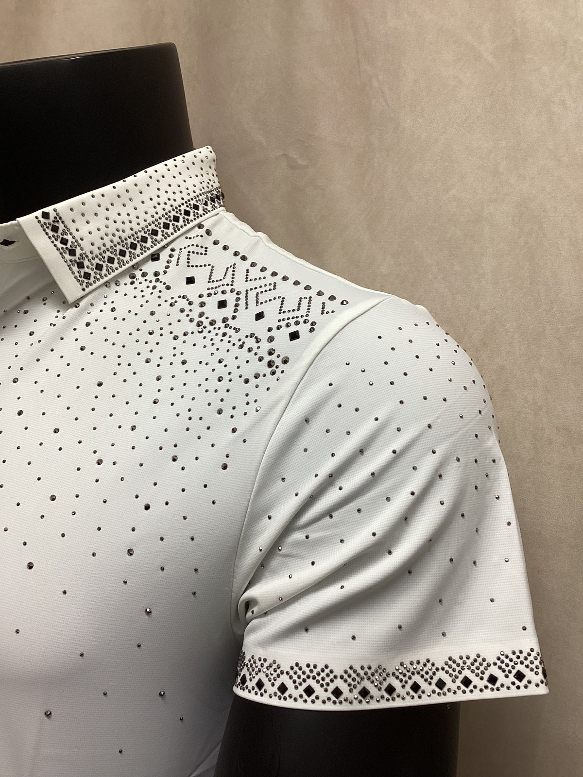 Mens valenzo  Rhinestone Polo Shirt - VPS08