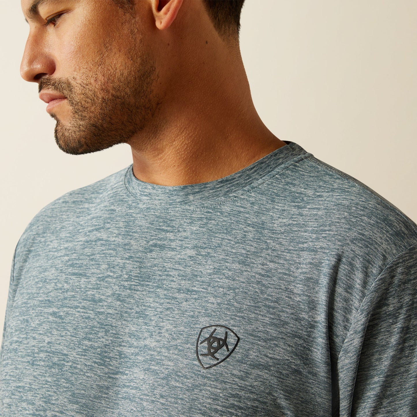 Ariat Mens Vertical Gradient Charger T-Shirt - Newsboy Blue