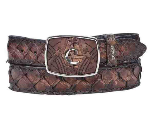 Cuadra Mens Pirarucu Belt - Honey BC391