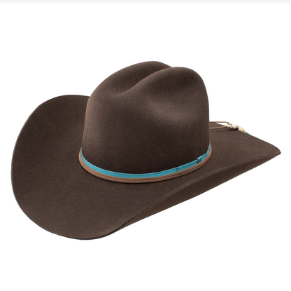 Lainey Wilson Arrowhead Wool Felt Texana Hat- Chocolate
