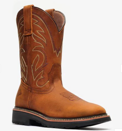 Bonanza Mens Rancher Grit 12" Square Toe Wellington Work Boots