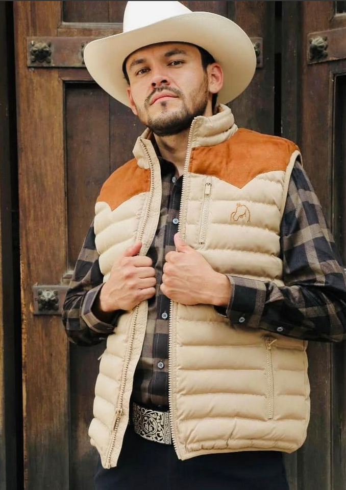 White Diamond Mens Puffer Vest Chaleco Acolchado