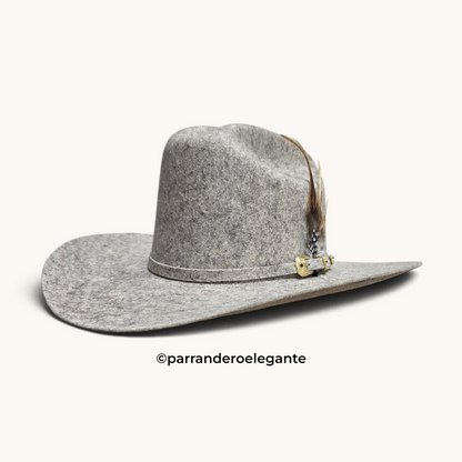 Heredero 100x Sinaloa Chine Wool Felt Hat Texana - Stone San Judas
