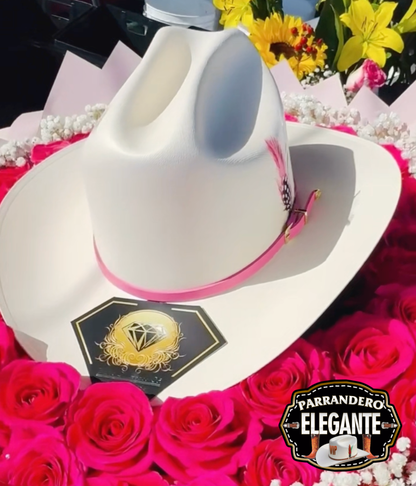 Coquette Sinaloa Telar Sombrero Hat - Guadalupana Pink
