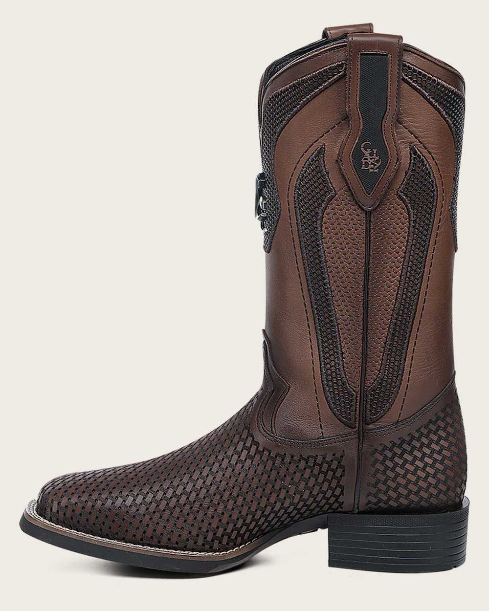 Cuadra Mens Woven Bovine Rodeo Boot - Honey