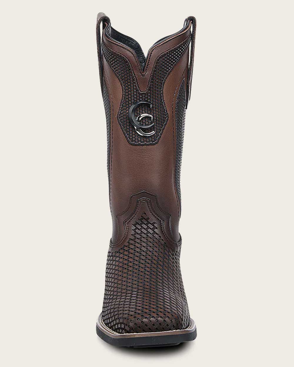 Cuadra Mens Woven Bovine Rodeo Boot - Honey