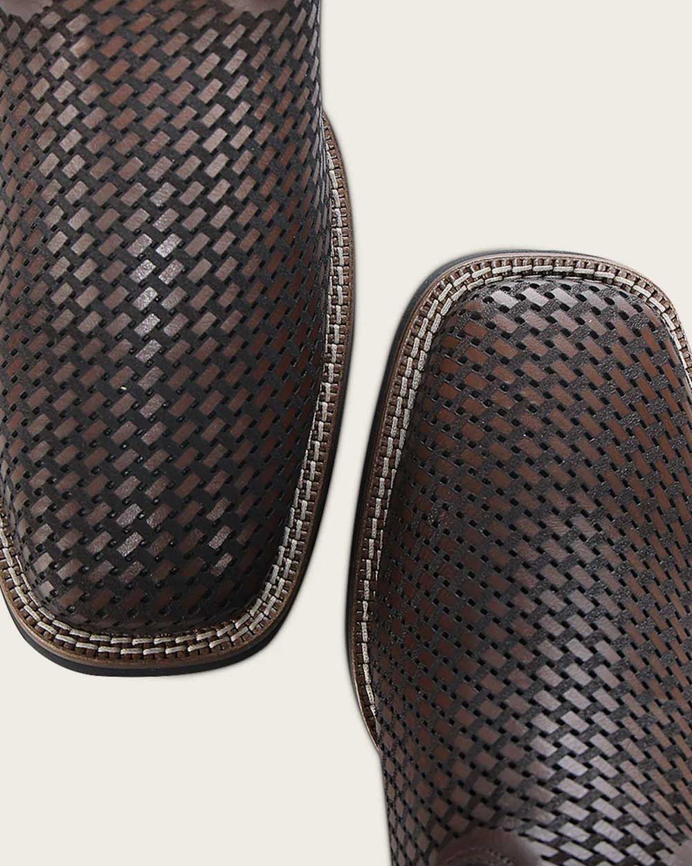 Cuadra Mens Woven Bovine Rodeo Boot - Honey