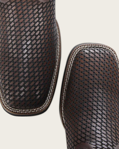 Cuadra Mens Woven Bovine Rodeo Boot - Honey