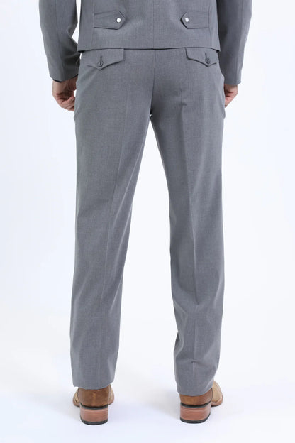 Platini Mens Western Sport Suit - Grey