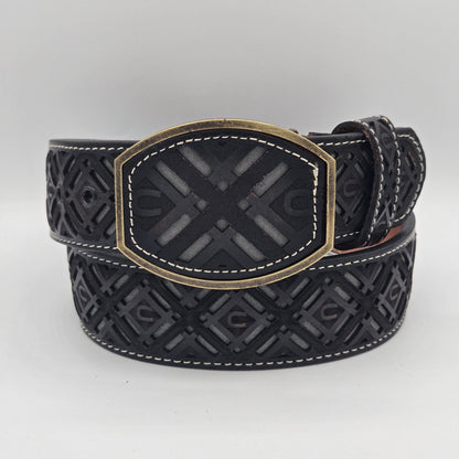 Del Cesar Chiseled X w/ Horse Shoe Design