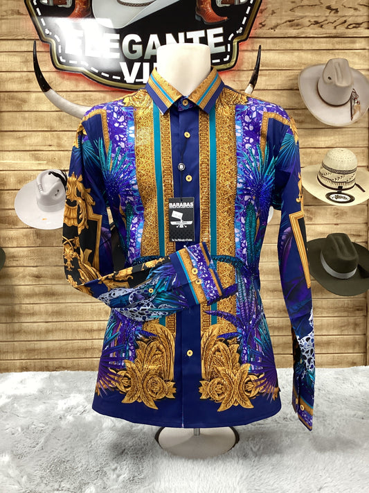 Barabas Mens The Rage Jeweled Shirt