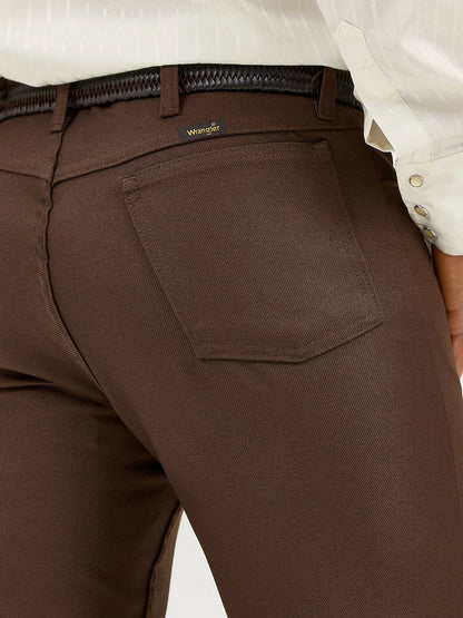 Wrangler Mens Wrancher Dress Jean -Brown