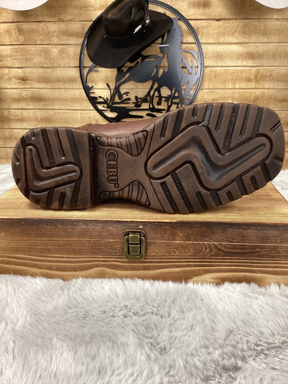 Cebu Square Toe Cowboy Boots (Tundra Brown)