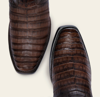 Cuadra Mens Urban Caiman Ankle Boot - Honey