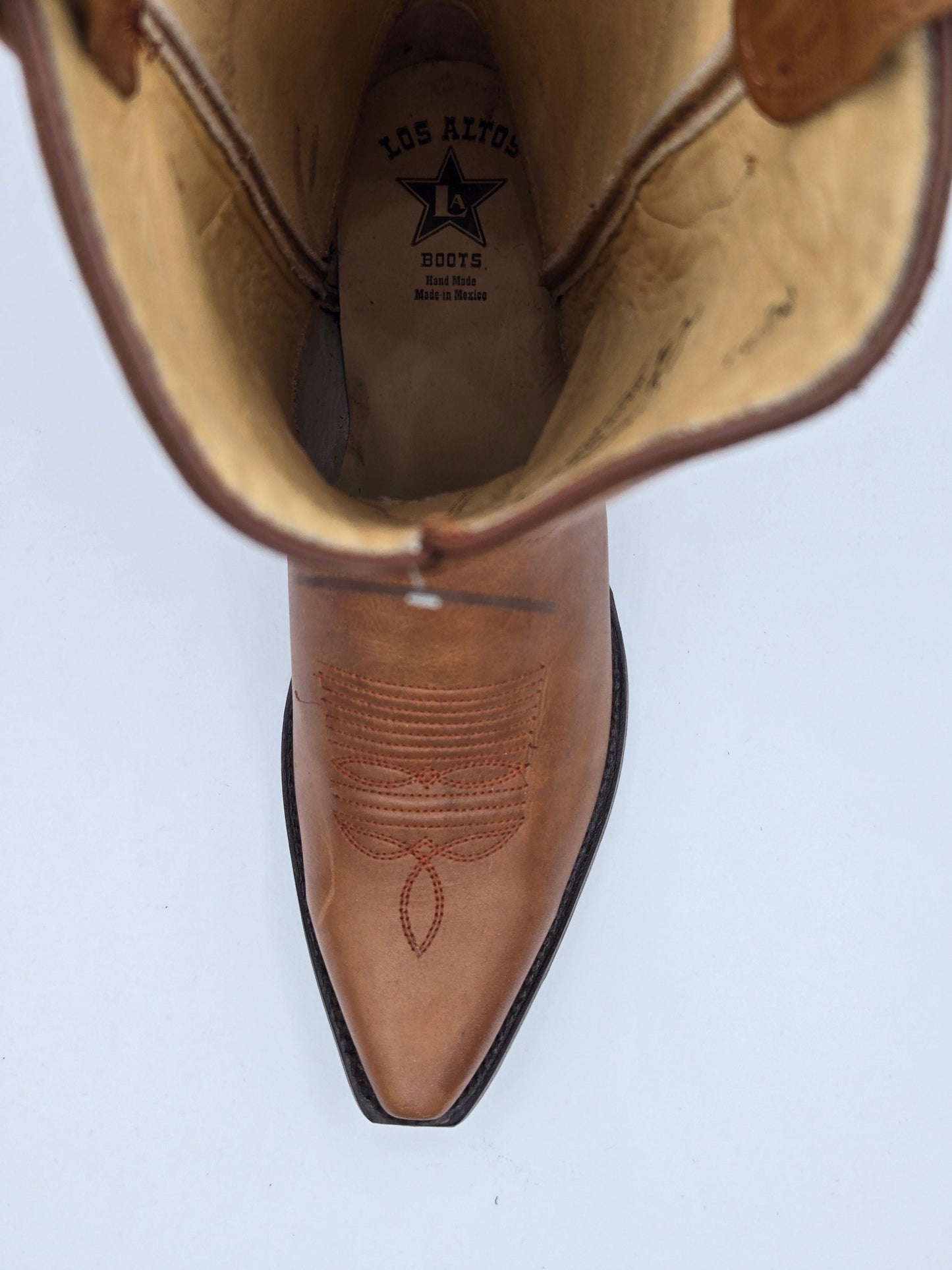 Los Altos Mens Leather Snip Toe Boot