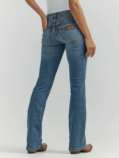 Wrangler Women Retro Mae Mid Ries Bootcut Jean (KM Wash)