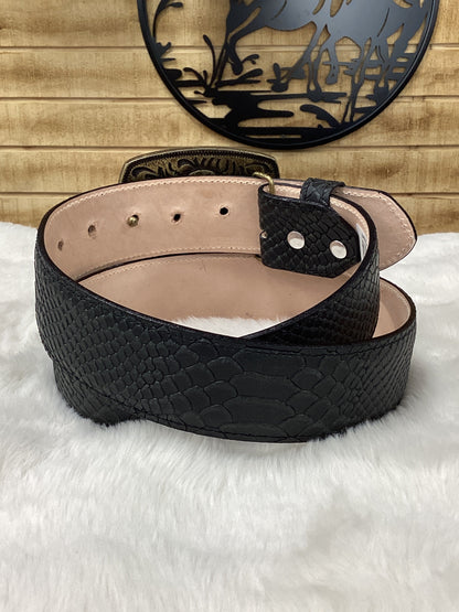 Denver Python Print Belt - Black