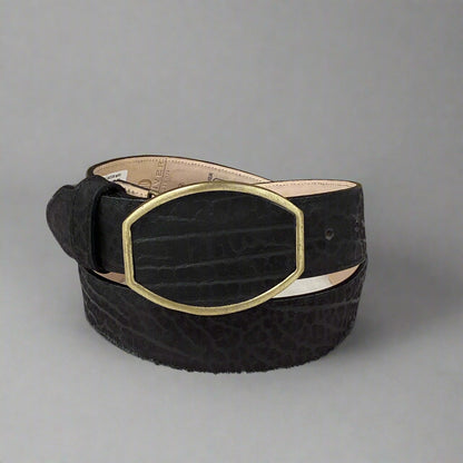 Denver Bovine Print Belt - Black
